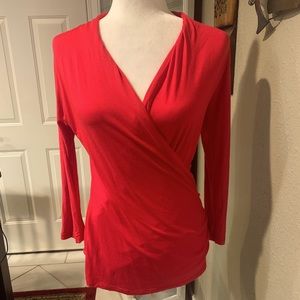 Venus long sleeve red top